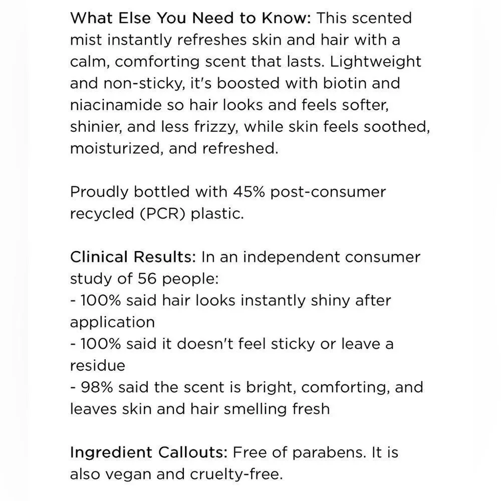 Rare Beauty Body & Hair Mist